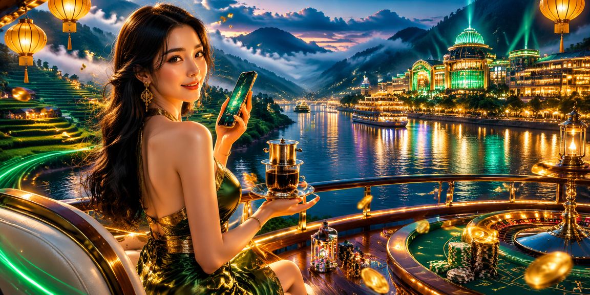 Góc cà phê Sa Pa buổi sáng sương mù với người dùng truy cập casino trực tuyến trên điện thoại
